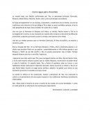 Como agua para chocolate. La novela trata una familia conformada por Tita