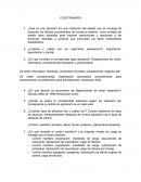 Cuestionario de legislación aduanera