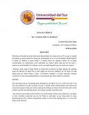 ENSAYO CRÍTICO “EL CASTILLO DE LA PUREZA”