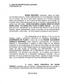 Amparo simple orden de aprension.