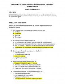 PROGRAMA DE FORMACIÓN TITULADA TÉCNICO EN ASISTENCIA ADMINISTRATIVA. Página 1