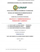 Administracion de la produccion y logistica