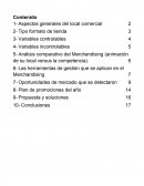 Aspectos generales del local comercial ‘’Punta de Rieles’’