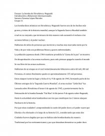 La bomba de Hiroshima y Nagasaki. Página 1