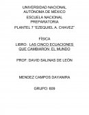 RESUMEN “LAS CINCO ECUACIONES QUE CAMBIARON AL MUNDO”