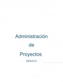 Administración de proyectos. CRONOGRAMA DE ACTIVIDADES
