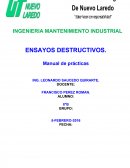 ENSAYOS DESTRUCTIVOS.