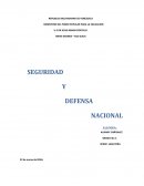 SEGURIDAD Y DEFENSA NACIONAL. CLASIFICACION
