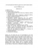 Acta de asamblea de padres de familia