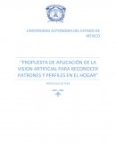 Propuesta de aplicación de la vision artificial para reconocer patrones y perfiles en el hogar