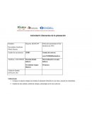 Elementos que contiene la planificacion