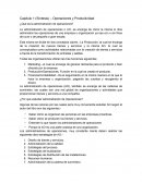 Capítulo 1 (Síntesis) – Operaciones y Productividad ¿Qué es la administración de operaciones?