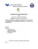 LEGISLACIÓN Y CERTIFICACIÓN AMBIENTAL