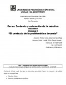 Ensayo: “El contexto de la problemática docente”