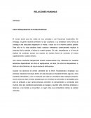 RELACIONES HUMANAS Definición Cómo Interpretamos la Conducta Social