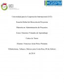 Maestría en Administración de Proyectos.