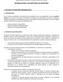 INTRODUCCIÓN A LOS MÉTODOS DE MUESTREO