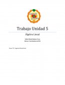 Trabajo Unidad 5 Álgebra Lineal