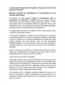 La acumulación originaria del capital, el espojo y la ruina de los productos directos.