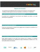 Informe de Reporte de innovación.