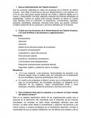 La Administración del Talento Humano.