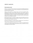 Análisis de organización Posicionamiento actual