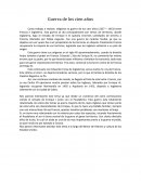 La Guerra de los cien años.