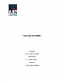 Ensayo cielo de octubre.