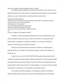Qué son las preguntas abiertas?. Página 1