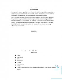 Trayectoria proyectil.. Página 1