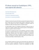 El abuso sexual en Guadalajara 1991, una espiral del silencio