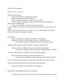 INFORME DE ÁREA DE LAVANDERÍA.