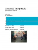 Actividad Integradora Apreciación de las Artes