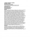 CONTROL MEDICAL CLINICS: SISTEMA CLÍNICO.