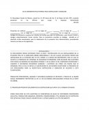 Acta administrativa interna para destruccion y donacion