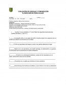 La gran Prueba de lenguaje y comunicacion.