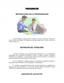 Programación: METODOLOGÍA DE LA PROGRAMACIÓN.
