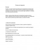 Tema: Proceso de integracion