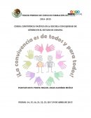 CONVIVENCIA PACÍFICA EN LA ESCUELA CON EQUIDAD DE GÉNERO EN EL ESTADO DE CHIAPAS.