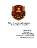 Taller de Lectura y Redacción.