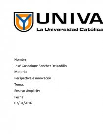 Simplicidad. Página 1