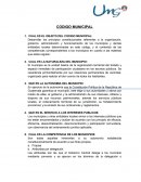 Codigo municipal.