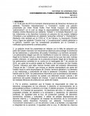 Informe de admisibilidad