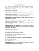 Resumen conceptos de dirección.