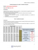 Actividad integradora de la unidad 1. Estadística Descriptiva