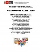 Plan de trabajo dia del logro.