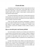 El arte del cine.