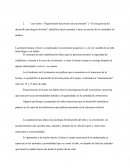 Organización del proceso de crecimiento y Teoría general del desarrollo psicológico del niño