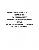 Depresión frente a los examenes finales