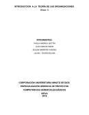 INTRODUCCIÓN A LA TEORÍA DE LAS ORGANIZACIONES ¿QUÉ ES UNA ORGANIZACIÓN?